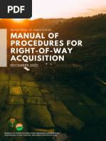 DA Manual of Procedures For ROW Acquisition