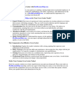 Cover Letter Software Developer Sample