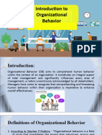 Introduction To Organizational Behavior