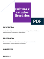 1 Cultura e Estudos Literários