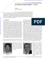 New Sorbents For Hydrogen Storage by Hydrogen Spillover - A Review