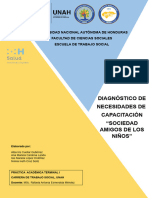 Diagnóstico de Necesidades de Capacitación "Sociedad Amigos de Los Niños"