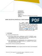 Demanda de Obligacion de Dar Suma de Dinero - Señor Gabriel T. H