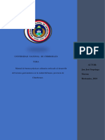 Manual de Buenas Prácticas Culinarias Enfocado Al Desarrollo Del Turismo Gastronómico en La Ciudad de Guano, Provincia de Chimborazo