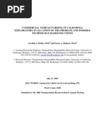 Commercial Vehicle Parking in California: Exploratory Evaluation of The Problem and Possible Technology-Based Solutions