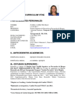 Curriculum Vitae Pamela López Ingeniero 