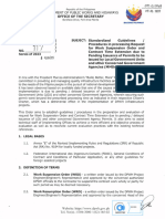 DPWH DO NO. 117 S 2023-STANDARD GUIDELINES ON WORK SUSPENSION & TIME EXTENSION ORDER DUE TO PENDING ISSUANCE OF PERMITS BY OTHER AGENCIES