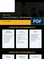 Detalhamento - MBA EAD Gestão Estratégica 