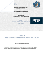 Tema 3 Intrumentos para Mediciones Eléctricas