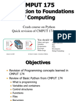 CMPUT 175 Lecture #1