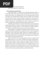 Fichamento Teoria Das Relações Internacionais II