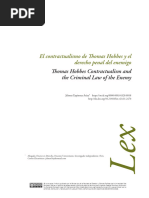 El Contractualismo de Thomas Hobbes y El Derecho Penal Del Enemigo