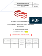 Procedimiento de Instalacion Sanitarias Interiores