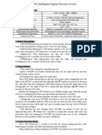 Instruction For STZ-P80C Pressure Switch