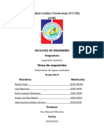 Informe Sobre El Tratamiento de Aguas Residuales