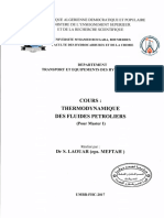 Cours Thermo Fluides Petroliers