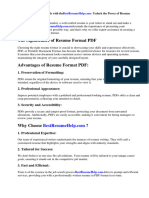 Resume Format PDF For Engineering Freshers Download