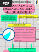 Programacion Lineal y Algoritmo