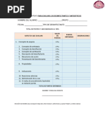 Listas de Cotejo