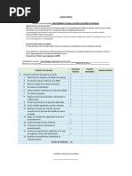 Lista de Cotejo Baño de Esponja