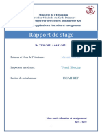 Rapport de Stage 3éme