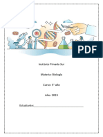 Cuadernillo Biología 5°año Sur