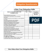 Delegation - The Art of Delegation - Questionnaires