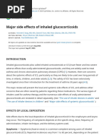 Major Side Effects of Inhaled Glucocorticoids - UpToDate