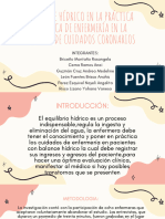 Balance Hídrico en La Práctica Clínica de Enfermería en La Unidad de Cuidados Coronarios