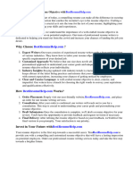 Resume Objective Examples Entry Level