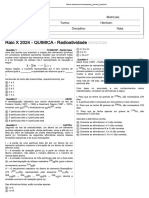 Raio-X 2024 - Química - Radioatividade