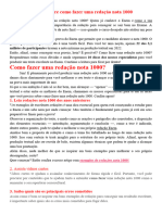 ENEM 10 Dicas Sobre Como Fazer Uma Redação Nota 1000