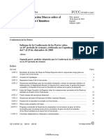 Informe de La Conferencia de Las Naciones Unidas Sobre El Cambio Climático (2009) Autor ONU