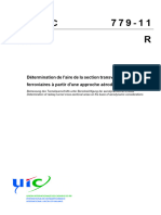 Détermination de L'aire de La Section Transversale Des Tunnels Ferroviaires À Partir D'une Approche Aérodynamique