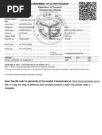 Department of Transport: Checkpost Tax E-Receipt