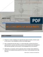 w1 Concepts of Modernity