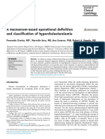 Mechanism Based Operational Def of Hypercholesterolemia