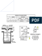 Footing Pedestal Details