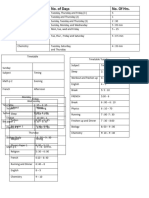 Timetable