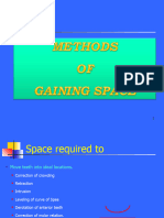 Methods of Gaining Space