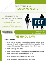 Hindu Undivided Family: Presentation On