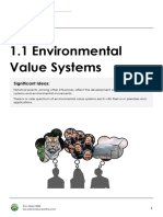 1.1 Environmental Value Systems