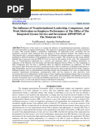 The Influence of Transformational Leadership, Competence, and Work Motivation On Employee Performance at The Office of The Integrated License Service and Investment (DPMPTSP) of The Mataram City