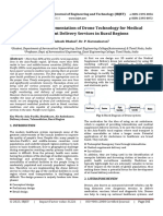 Design and Implementation of Drone Technology For Medical Supplement Delivery Services in Rural Regions