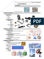 Les Materiaux: I. Les Différentes Familles de Matériaux