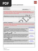 Sample Acca Compliance Questionnaire