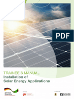 Trainee Manual - Solar Energy Applications