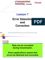 Lesson7 Error Detection and Correction