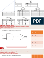 Logic Gates and Truth Tables