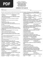 Health 8 3rd Quarter Summative